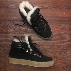 Zespa sneaker boot - fur lined ankle
